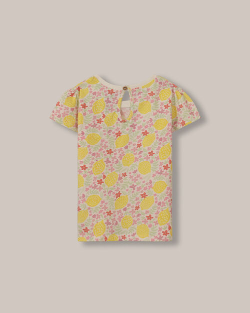 Playera Manga Corta Flores